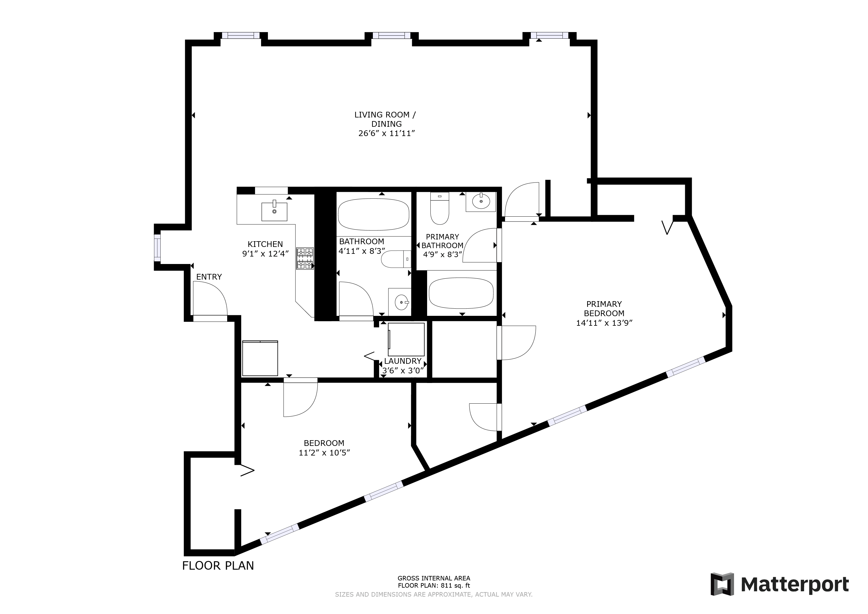 The Flatiron Three floor plan